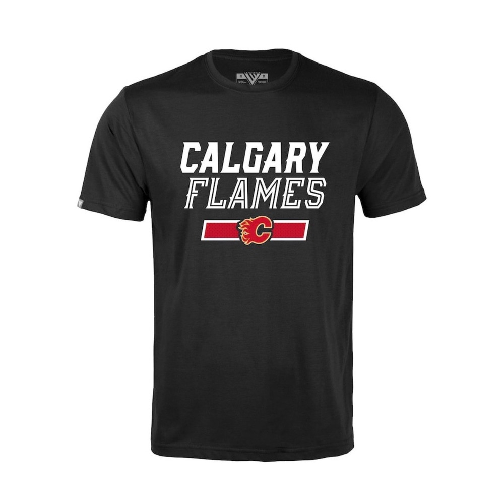 Calgary Flames T-Shirt Mens Medium Black NHL Hockey Graphic Tee Fan Gear Canada